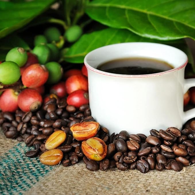 100% Hawaiian Kona Coffee - Whole Bean - Dark/Medium Roast - 1lb (16oz) - Private Reserve - Farm Fresh - Grown and Packaged on the Big Island of Hawaii - Keokea Coffee Co.