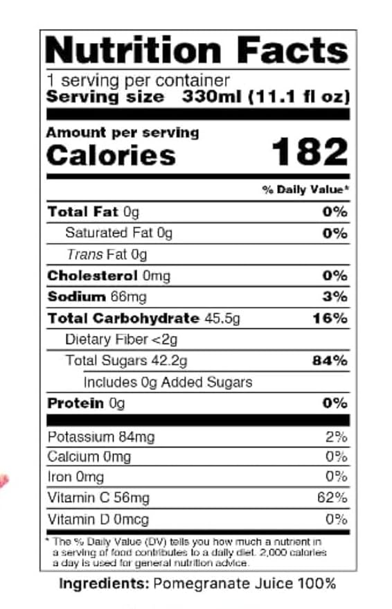 BELTT Pomegranate Juice 11.1 oz (Pack of 12) – 100% Fruit Not From Concentrate No Added Sugar No Preservatives Natural Antioxidant-Rich Beverage