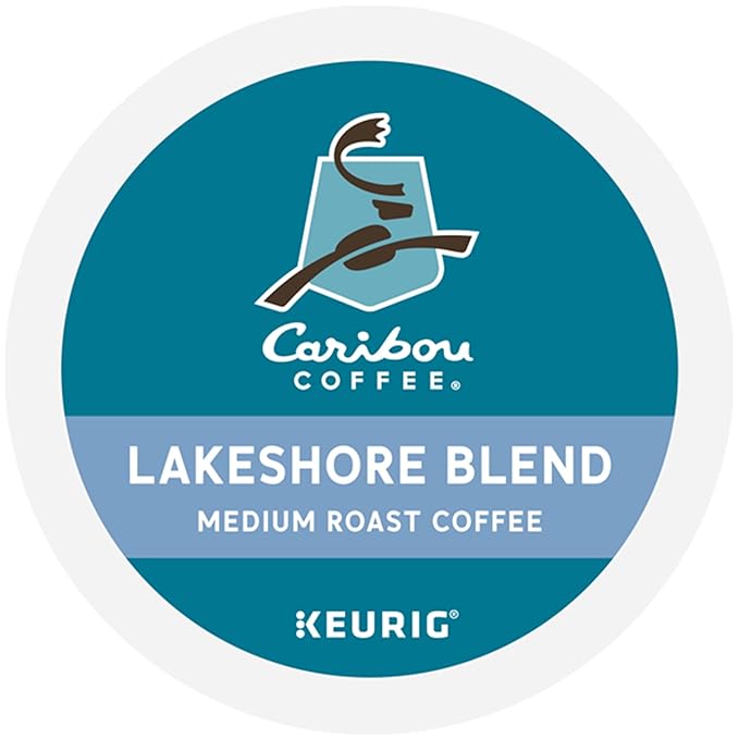 Caribou Coffee Lakeshore Blend Keurig Single-Serve K-Cup Pods Medium Roast 24 Count (Pack of 4)