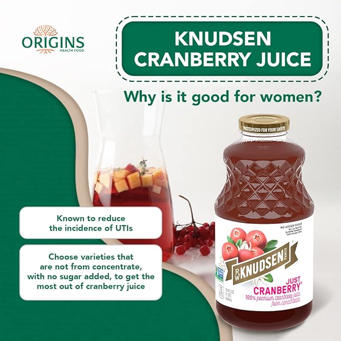 RW KNUDSEN Just Cranberry Juice 32 FZ (Pack of 5)