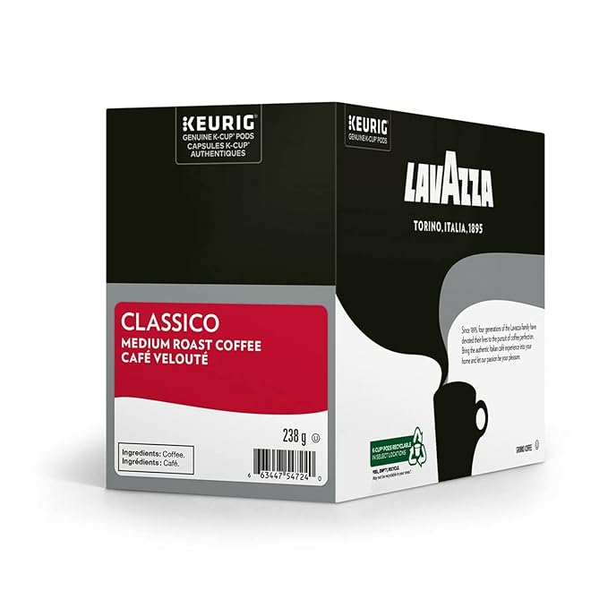 Lavazza Classico Keurig 2.0 K-Cup 96-pack Caps Coffee Capsules Espresso Pods Improved Taste
