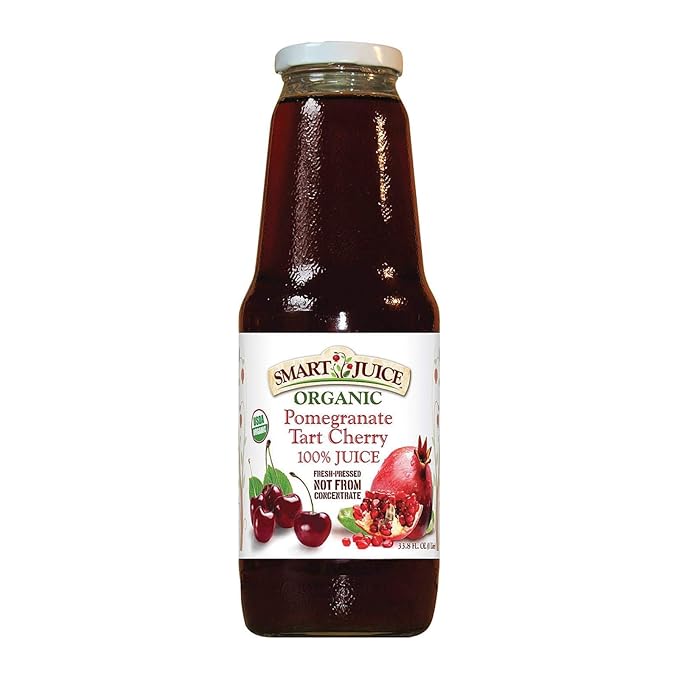Smart Organic Pomegranate Tart Cherry Juice 33.8 Ounce - 6 per case.