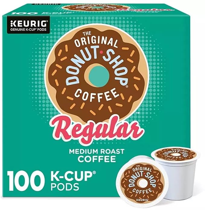 The Original Donut Shop Regular K-Cups Medium Roast Coffee Pods 100 Count