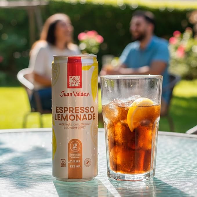 Juan Valdez | Espresso Lemonade Ready-to-Drink Canned Coffee Drink - 12-Pack | Made With 100% Colombian Arabica Beans | 11 fl oz (325 ml)