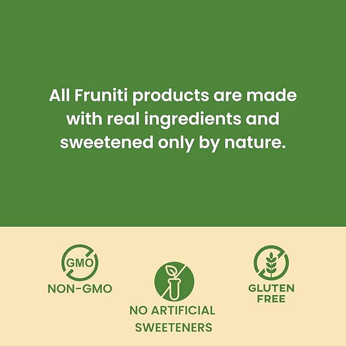 Fruniti Super Greens Smoothie Mix - Cleanse + Detox - No Sugar Added - Fruit + Veggie Puree - Spirulina Spinach Kale Cucumber Lemongrass Apple Banana Kiwi - Makes 24 Smoothies