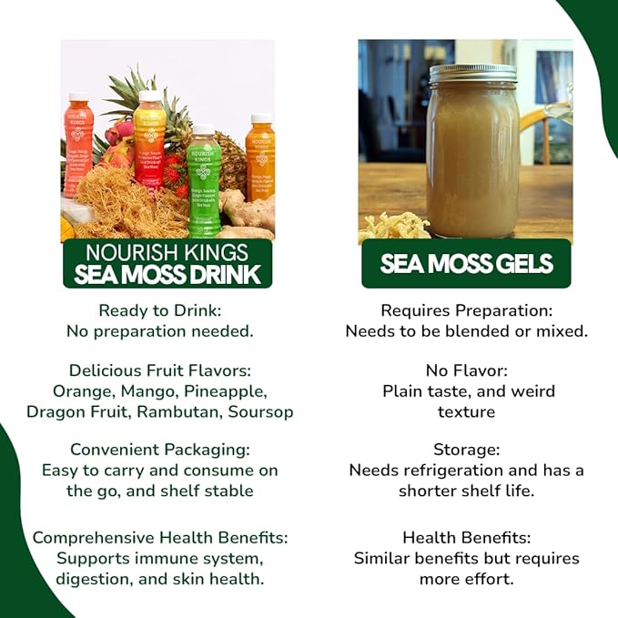 Nourish Kings All-Natural Juice with Sea Moss Variety Pack 15.2 oz