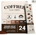 COFFREE Organic Instant Coffee Packets - 0% Decaf Convenient Coffee Sticks Mold Free Low Acid Arabica Beans for On-the-Go Energy - Hot or Cold Balanced Taste Single Serve Travel Packets 24 Count