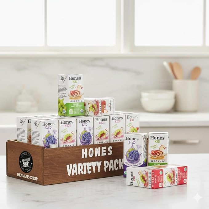 Honest-Kid Assorted Organic Juice Drink Variety Pack Individually wrapped 6 Fl Oz 40 Count