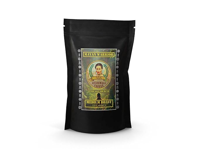 VIA Guatemala Coffee – Guatemala Medium Roast Ground Coffee Single-Origin Arabica Mayan Warrior 16 oz