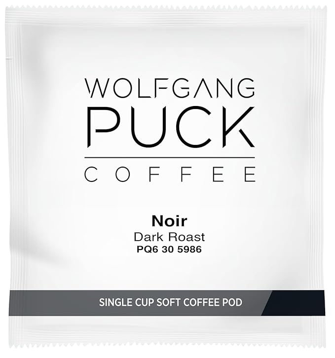 Wolfgang Puck Soft Coffee Pods Noir 12 Gram Soft Pods 16 count (Pack of 3)