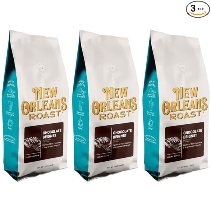 New Orleans Roast - Chocolate Beignet Ground Coffee 12oz (Pack of 3)
