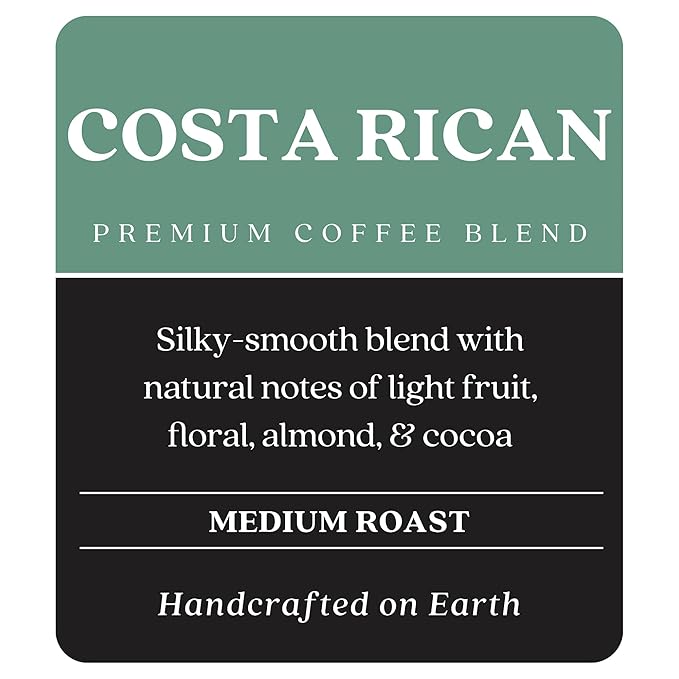 Copper Moon Ground Coffee Costa Rican Blend 12 Ounce Bags (Pack of 3) 36 Ounces