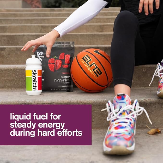 Skratch Labs Super High-Carb Hydration Powder | Carbohydrate Powder with Cluster Dextrin and Electrolytes | Endurance Energy Drink | Raspberry (840 Grams) | Non-GMO Gluten Free Vegan Kosher
