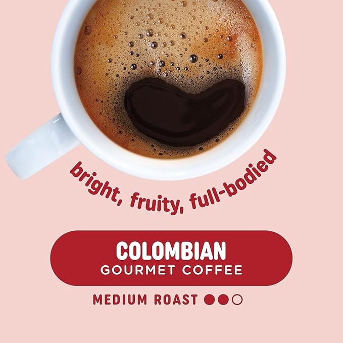 Pick Me Up Provisions Colombian Coffee Fraction Packs Medium Roast Ground Coffee Single‑Serve Fraction Packets 42 Count Carton 100% Arabica Coffee for Office Breakroom