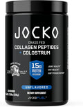 Jocko Fuel Collagen Powder with Colostrum – 15g Hydrolyzed Collagen + 2g First-Milking Colostrum – Dual Action for Gut Health Joint Support and Immune Defense – Recovery Supplement (30 Servings)