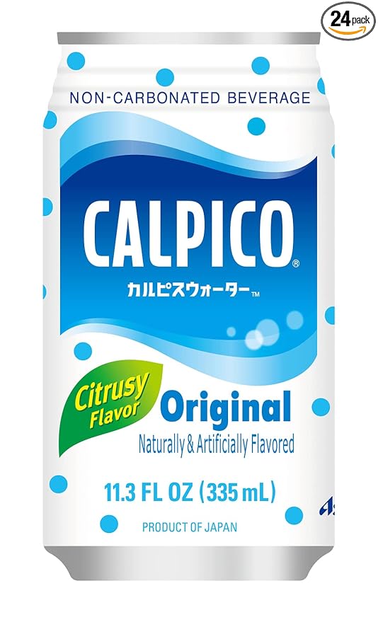 CALPICO Original Non-Carbonated Drink Hint of Citrus Flavor Japanese Beverage Sweet and Tangy Asian Drink 11.3 oz Can (Pack of 24)