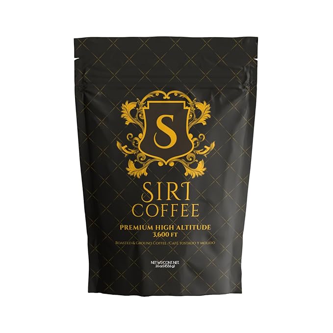 Siri Roast Medium Roast Ground Coffee 100% Arabica Coffee Smooth Rich Flavor with Chocolate Notes – Premium Fresh Roasted Coffee for Drip &amp French Press16 oz