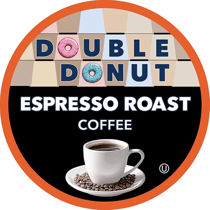 Espresso Coffee Pods (80 Pack) Dark Espresso Roast Coffee Single-Serve Pods for Keurig K Cup Brewer Machines