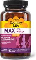 Country Life Max for Women - Multivitamin and Mineral Complex Iron-free - 120 Vegan Capsules