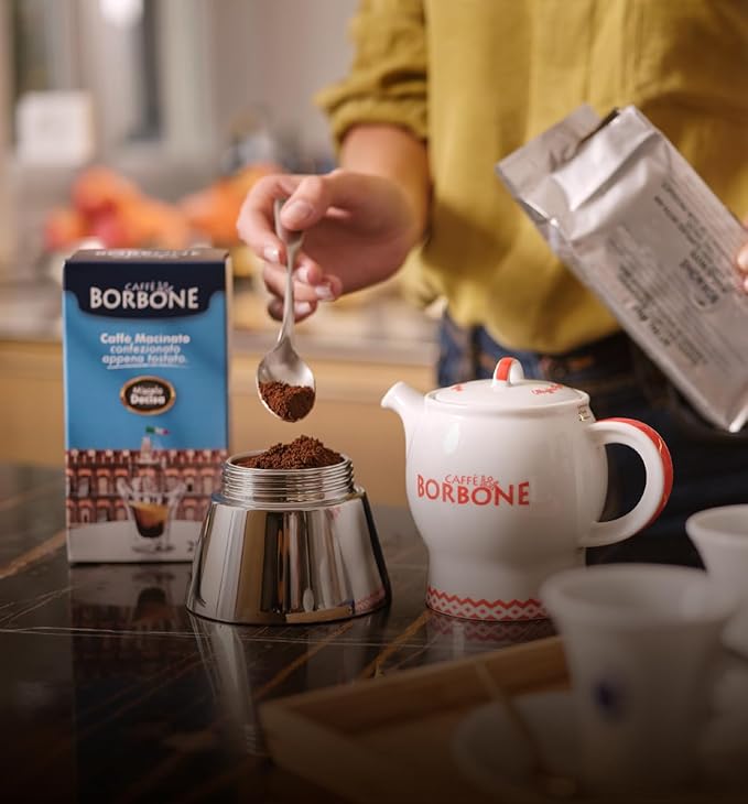 Caffè Borbone Ground Coffee Crema Classica Premium Coffee Blend Full-Bodied Balanced Creamy and Smooth Taste Made in Italy - 8.8 ounce (Pack of 4)