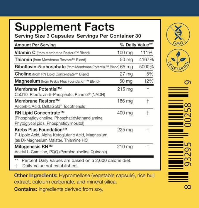 Researched Nutritionals Mens &amp Womens Vitamins - Optimized Energy Duo - Adrenal Support &amp Mitochondrial Supplements to Promote Optimal Cellular Energy - ATP 360 &amp Multi-Plex