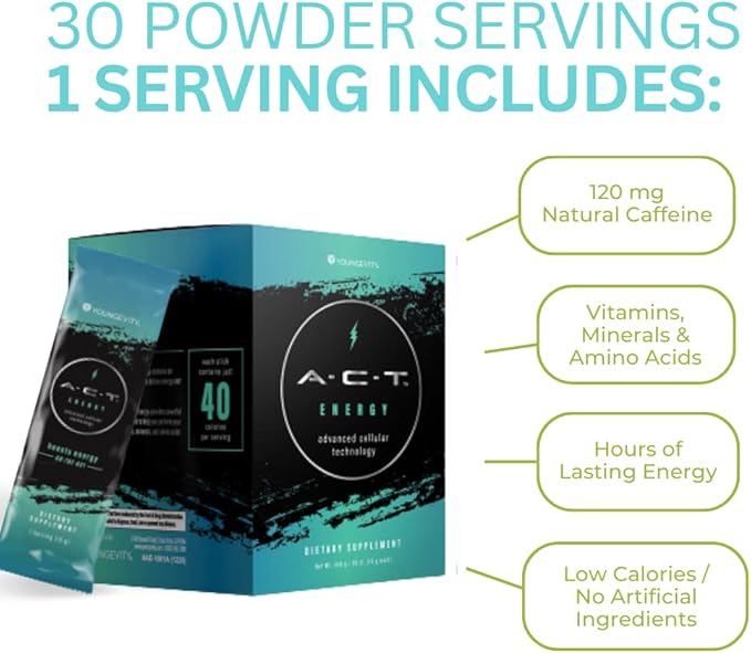 Energy On The Go A-C-T - 30 Travel Packets