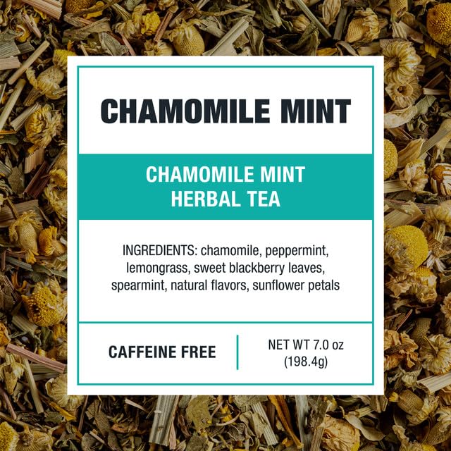 Tiesta Tea - Chamomile Mint Cold Brew Loose Leaf Premium Blend Non-Caffeinated Iced Tea 10 Cold Brew Packets Makes One 64oz Pitcher
