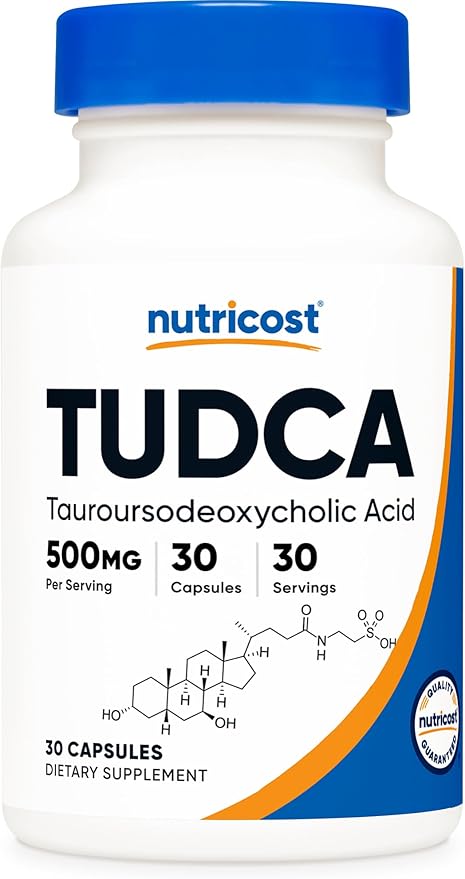 Nutricost Tudca 500mg 30 Capsules (Tauroursodeoxycholic Acid) - Premium Quality Gluten Free