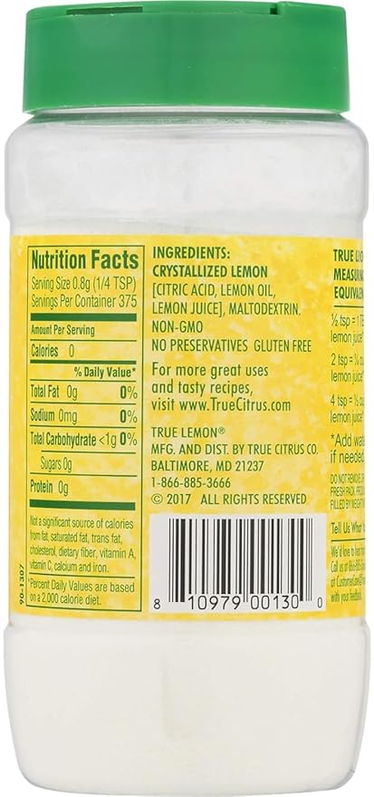 True Lemon Crystalized Lemon Shaker 10.6 oz