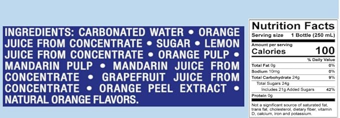 Orangina et sa Pulpe - French Imported Fruit &amp Orange Pulp Soda (8 Pack Total of 67.6oz)