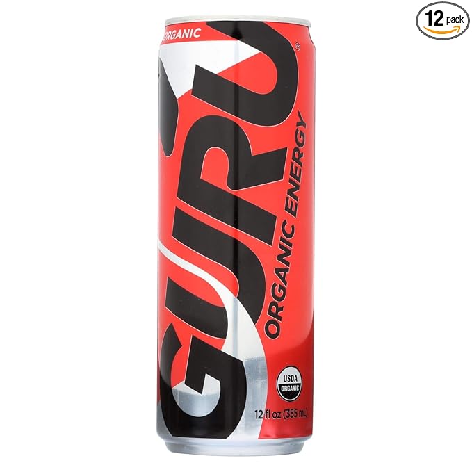 GURU Natural Energy Drink 12.0 fluid-ounces (Pack of 12)