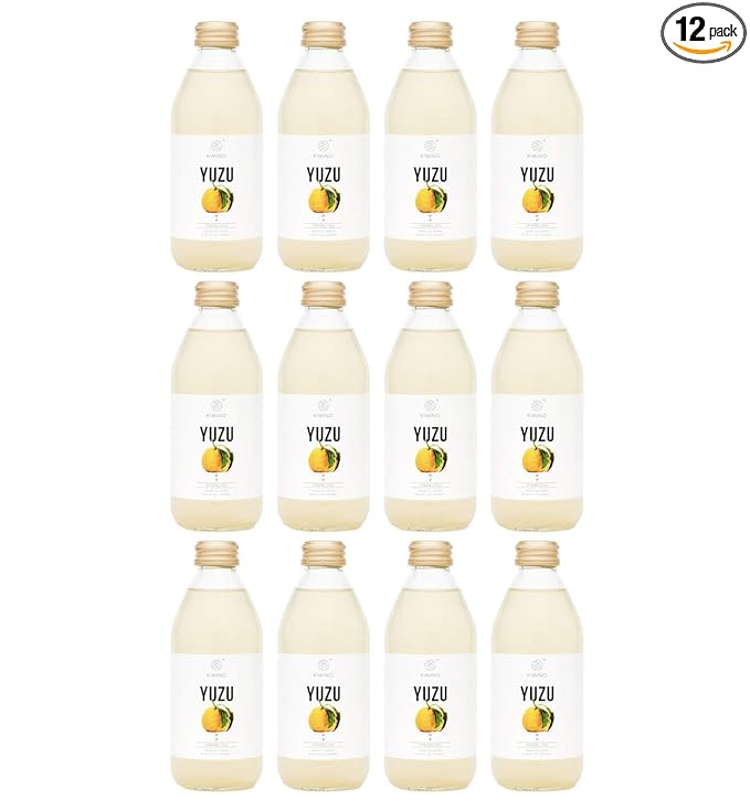 [Made in Japan] Kimino Yuzu Sparkling Juice - 8.45 Fl Oz | Pack of 12
