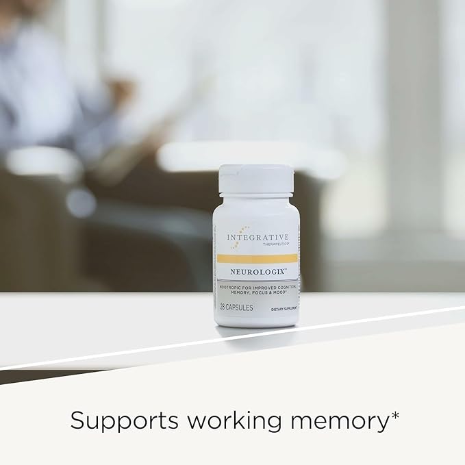 Integrative Therapeutics Neurologix - with Saffron and CDP-Choline - Nootropic Supplement for Brain Health*- Focus* - Memory Support* - Vegan Gluten-Free &amp Dairy-Free - 28 Capsules (14 Servings)