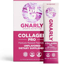 Gnarly Nutrition Collagen Peptides – Collagen Pro with Vitamin C Zinc &amp Copper – NSF Certified Collagen Powder – Unflavored 10 Stick Packs