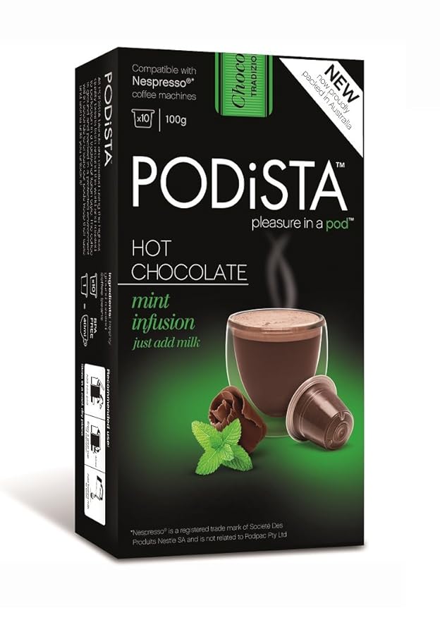 Hot Chocolate Nespresso Original Line Compatible Capsules Hot Cocoa Pods - Variety Pack - 4 Flavors / 4 Boxes - 40 Pod Package