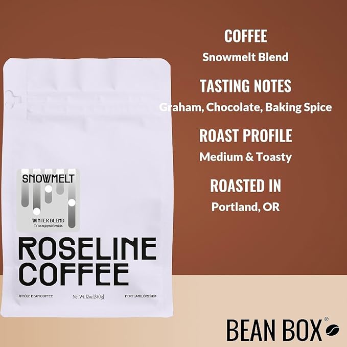 Snowmelt Blend - Roasted by Roseline Coffee - Whole Bean Coffee - 2 Pound Bag