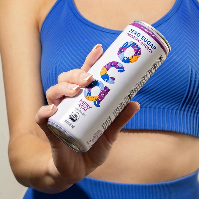 OCA ZERO Variety Pack Organic energy drink zero sugar gluten-free vegan plant-based 12 Fl Oz (12-pack)