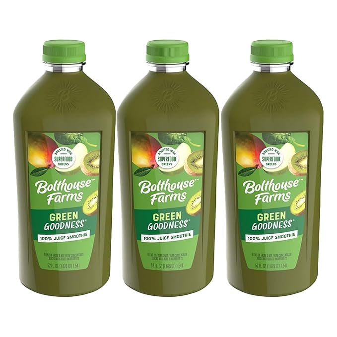Bolt house Farm Organics 100% organic juice | 52 oz - Elite (Pack of 3 Green Goodness)