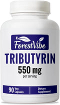 Tributyrin Supplement 550mg Advanced Butyrate Form for Gut Health 60% Standardized More Effective Delivery Than Sodium Butyrate 90 Capsules Non-GMO &amp Gluten Free Postbiotic Supplement