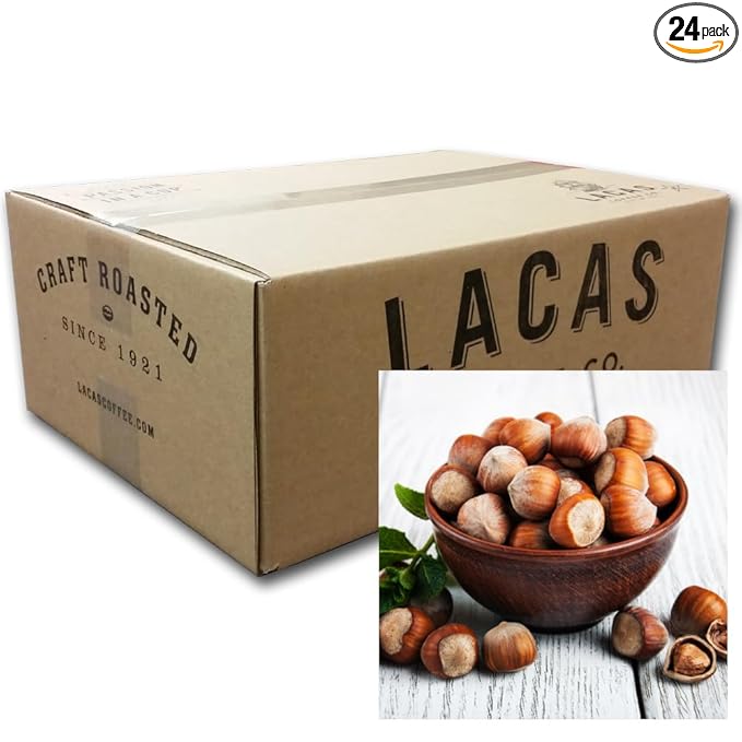 Lacas Flavored Ground Coffee Fractional Packs (24x2.5oz Hazelnut)