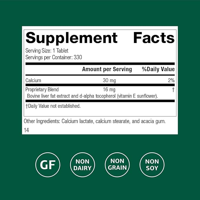 Standard Process Antronex Liver Health Dietary Supplement - Gluten-Free Non-Dairy Non-Soy &amp Non-Grain Immune Care - 330 Tablets