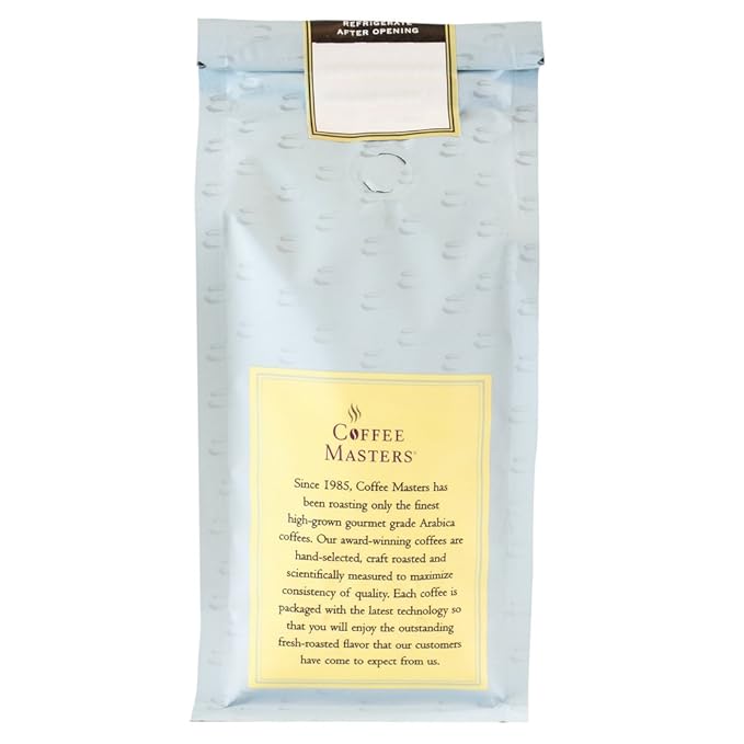Coffee Masters Flavored Coffee Spice Butter Rum Ground 12-Ounce Bags (Pack of 4)