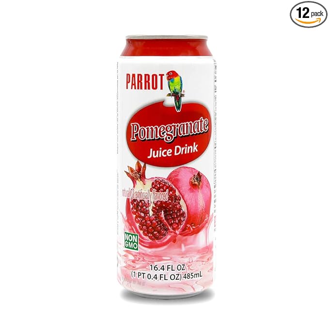 Parrot Brand Pomegranate Juice Drink 16.4 fl. oz.(Pack of 12)