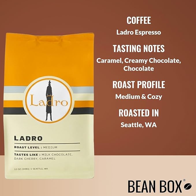 Bean Box Sampler - Roasted by Ladro Roasting 3-Pack Whole Bean Coffee Gourmet Coffee