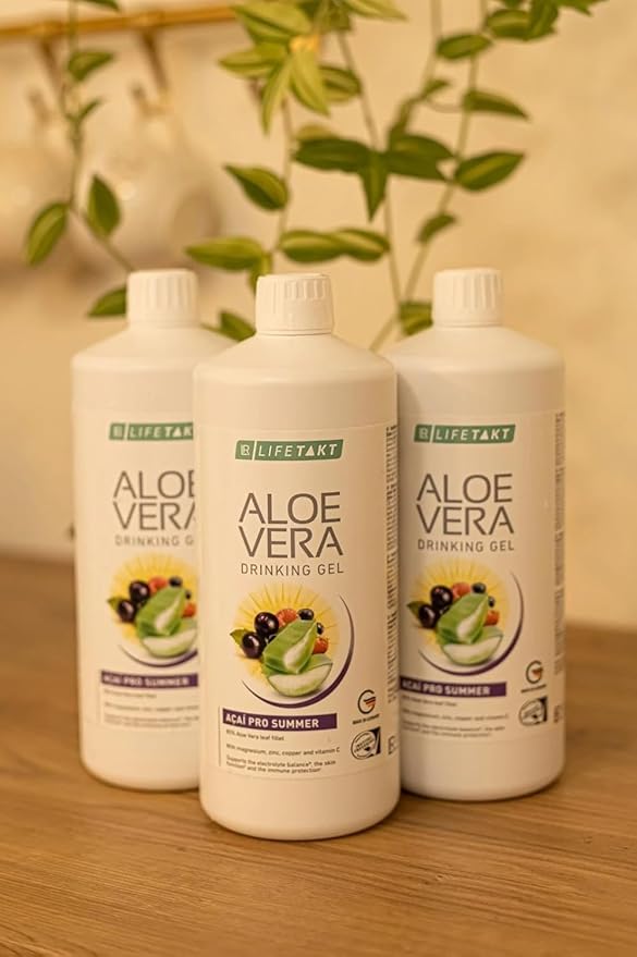 LR Health&ampBeauty Lifetakt Aloe Vera Drinking Acai Summer Women Men Health Drink Every Day Natural Treatment - 1000 ml./33.8 fl.oz