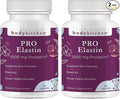 Body Kitchen Pro-Elastin 1000 mg Elastin Supplement Help Reduce Signs of Aging Improved Skin Health Firmness &amp Elasticity Fewer Wrinkles Veggie Caps (Pack of 2)