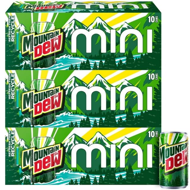 Mountain Dew's Original Soda 7.5 fl oz Mini Cans (30-Pack)