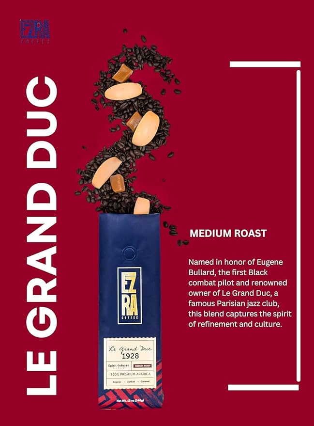 Le Grand Duc 1928 Medium Roast Whole Bean Coffee - 12 ounce