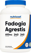 Nutricost Fadogia Agrestis (240 Capsules | 600 mg Per Serving) - Potent 10:1 Extract Gluten Free GMO Free Supplement