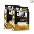 BLK &amp Bold Ground Coffee Smoove Operator Dark Roast 100% Arabica Coffee Beans Caramel Toffee Notes Smooth Full Bodied Dark Roast for Espresso Machine Drip French Press &amp Cold Brew 12 oz